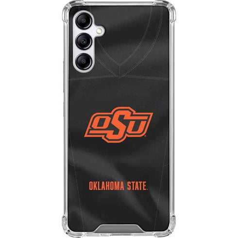 Oklahoma State University Black Jersey Galaxy A15 5G Clear Case