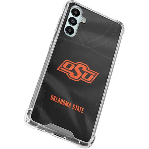 Oklahoma State University Black Jersey Galaxy A15 5G Clear Case
