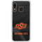 Oklahoma State University Black Jersey Galaxy A20 Clear Case