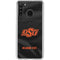 Oklahoma State University Black Jersey Galaxy A21 Clear Case
