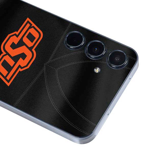 Oklahoma State University Black Jersey Galaxy A36 5G Skin