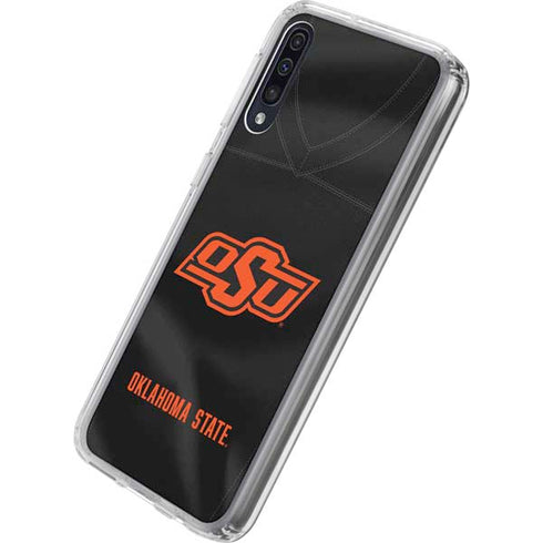 Oklahoma State University Black Jersey Galaxy A50 Clear Case