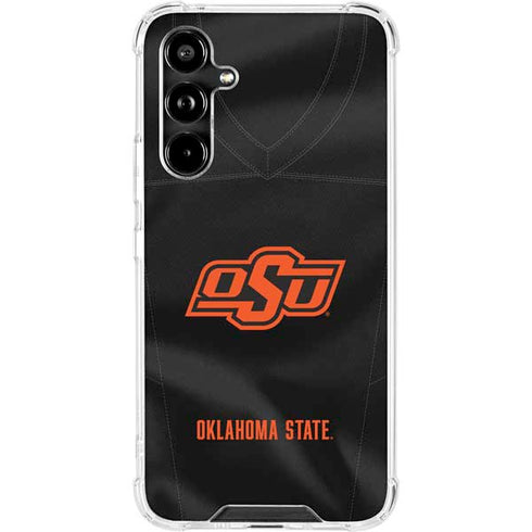 Oklahoma State University Black Jersey Galaxy A54 5G Clear Case