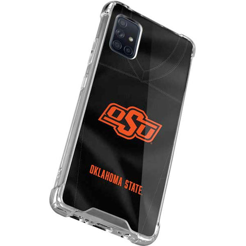 Oklahoma State University Black Jersey Galaxy A71 5G Clear Case