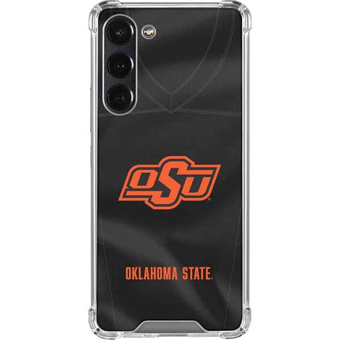 Oklahoma State University Black Jersey Galaxy S23 FE Clear Case