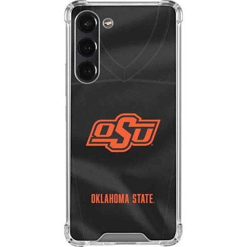 Oklahoma State University Black Jersey Galaxy S23 Plus Clear Case