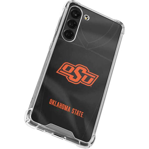 Oklahoma State University Black Jersey Galaxy S24 FE Clear Case