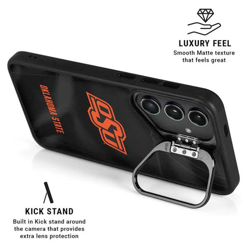Oklahoma State University Black Jersey Galaxy S24 Plus Kickstand Case