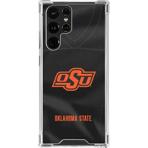 Oklahoma State University Black Jersey Galaxy S24 Ultra Clear Case