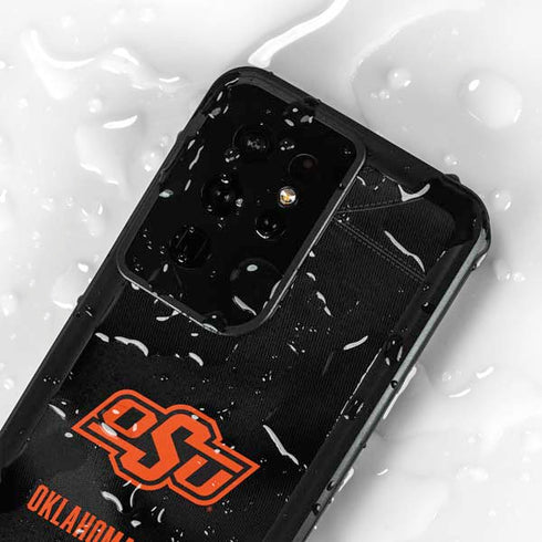 Oklahoma State University Black Jersey Galaxy S24 Ultra Waterproof Case