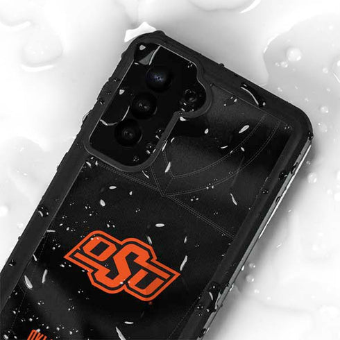Oklahoma State University Black Jersey Galaxy S24 Waterproof Case