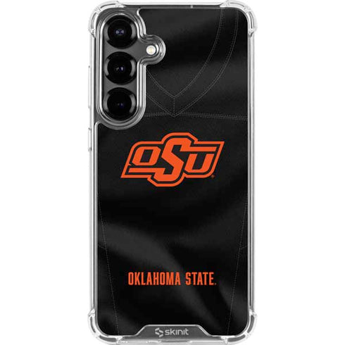 Oklahoma State University Black Jersey Galaxy S26 Clear Case