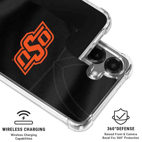 Oklahoma State University Black Jersey Galaxy S26 Clear Case