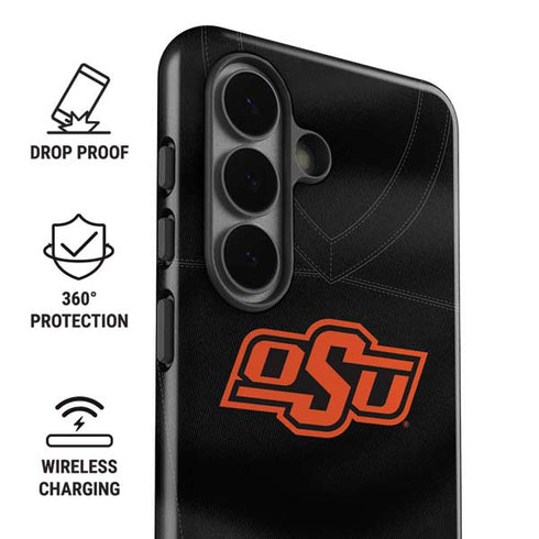 Oklahoma State University Black Jersey Galaxy S26 Impact Case