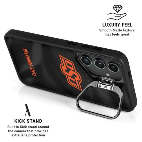 Oklahoma State University Black Jersey Galaxy S26 Kickstand Case
