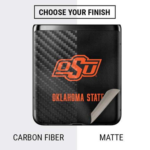 Oklahoma State University Black Jersey Galaxy Z Flip Skin
