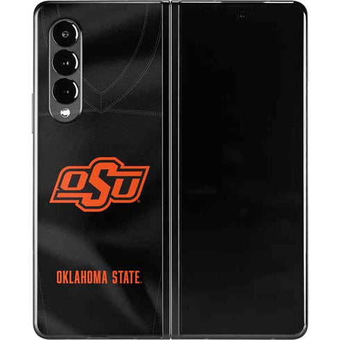 Oklahoma State University Black Jersey Galaxy Z Fold3 5G Skin