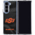 Oklahoma State University Black Jersey Galaxy Z Fold5 5G Clear Case