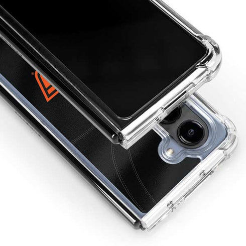 Oklahoma State University Black Jersey Galaxy Z Fold5 5G Clear Case