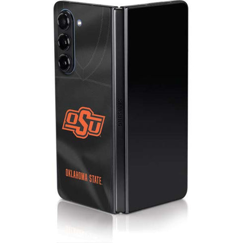 Oklahoma State University Black Jersey Galaxy Z Fold5 5G Skin