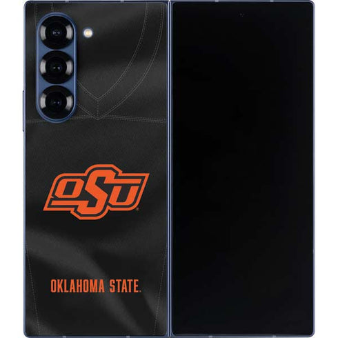 Oklahoma State University Black Jersey Galaxy Z Fold6 Skin