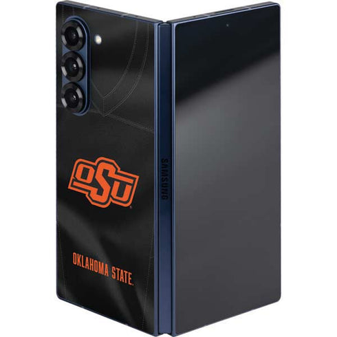 Oklahoma State University Black Jersey Galaxy Z Fold6 Skin