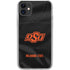 Oklahoma State University Black Jersey iPhone 11 Clear Case