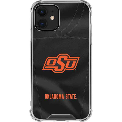 Oklahoma State University Black Jersey iPhone 12 Clear Case