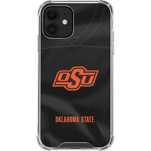 Oklahoma State University Black Jersey iPhone 12 Mini Clear Case