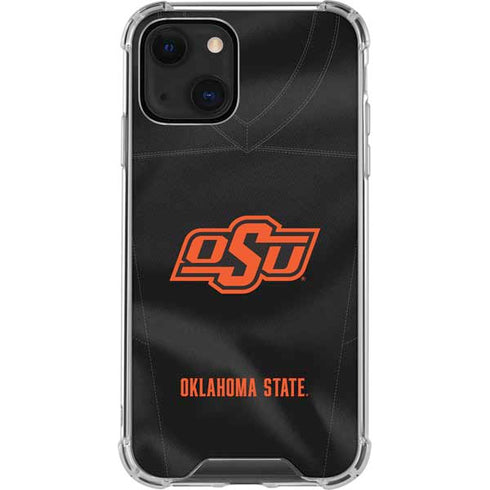 Oklahoma State University Black Jersey iPhone 13 Clear Case