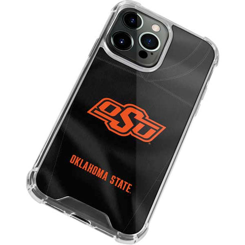 Oklahoma State University Black Jersey iPhone 13 Pro Clear Case