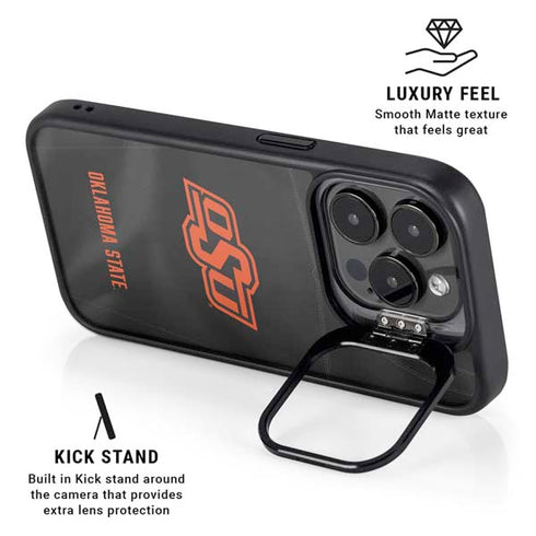 Oklahoma State University Black Jersey iPhone 13 Pro Kickstand Case