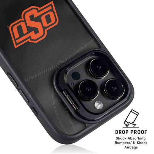 Oklahoma State University Black Jersey iPhone 13 Pro Kickstand Case