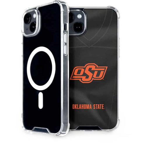 Oklahoma State University Black Jersey iPhone 14 MagSafe Case