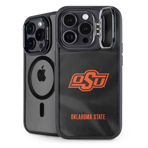 Oklahoma State University Black Jersey iPhone 14 Pro Kickstand Case