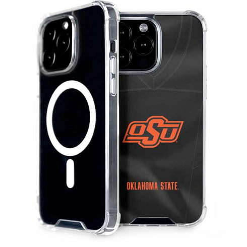 Oklahoma State University Black Jersey iPhone 14 Pro Max MagSafe Case