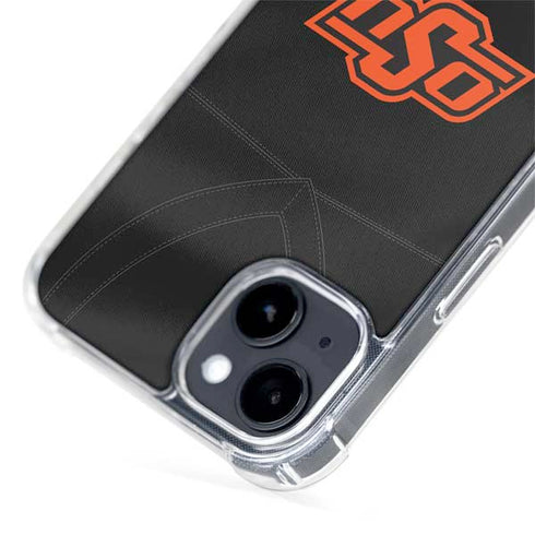 Oklahoma State University Black Jersey iPhone 15 MagSafe Case