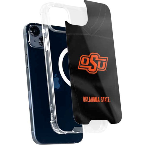 Oklahoma State University Black Jersey iPhone 15 Plus MagSafe Case