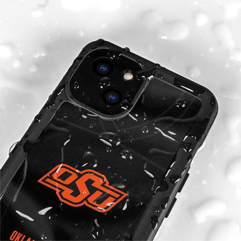 Oklahoma State University Black Jersey iPhone 15 Plus Waterproof Case