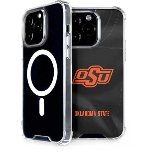 Oklahoma State University Black Jersey iPhone 15 Pro MagSafe Case