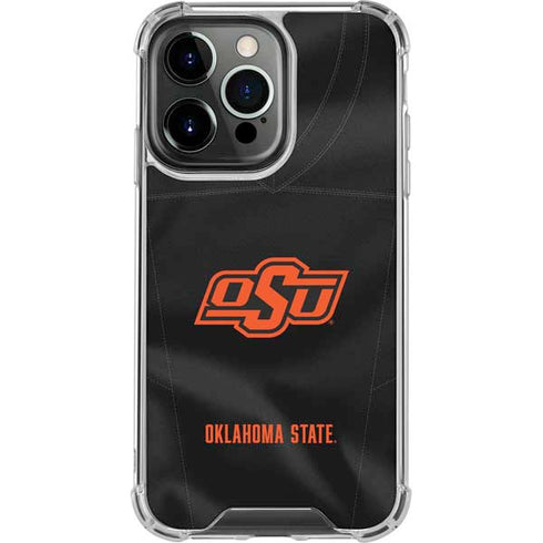Oklahoma State University Black Jersey iPhone 15 Pro Max Clear Case