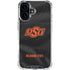 Oklahoma State University Black Jersey iPhone 16 Clear Case