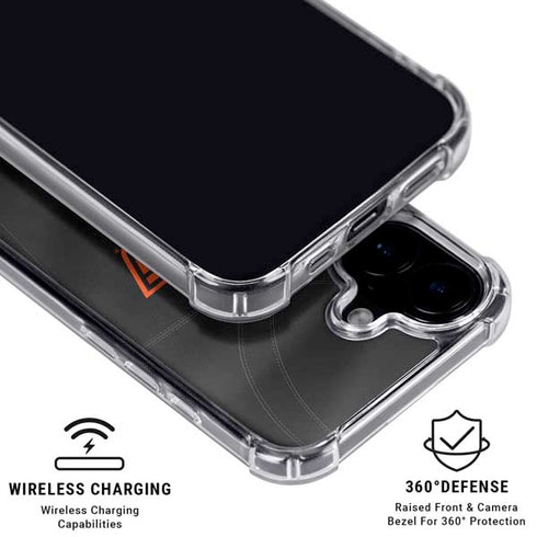 Oklahoma State University Black Jersey iPhone 16 Clear Case