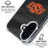 Oklahoma State University Black Jersey iPhone 16 Clear Case