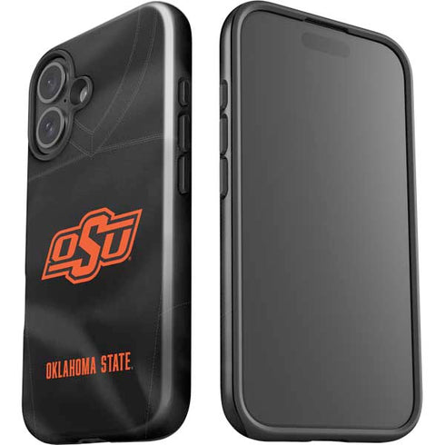 Oklahoma State University Black Jersey iPhone 16 Plus Impact Case