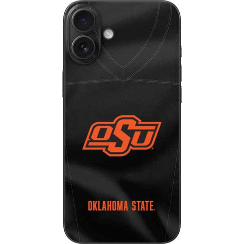 Oklahoma State University Black Jersey iPhone 16 Plus Skin