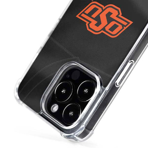 Oklahoma State University Black Jersey iPhone 16 Pro MagSafe Case