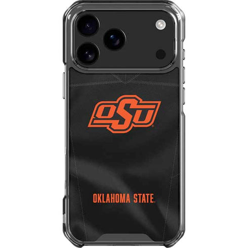 Oklahoma State University Black Jersey iPhone 18 Pro Max Clear Case