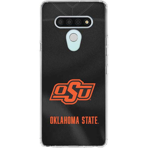 Oklahoma State University Black Jersey LG Stylo 6 Clear Case