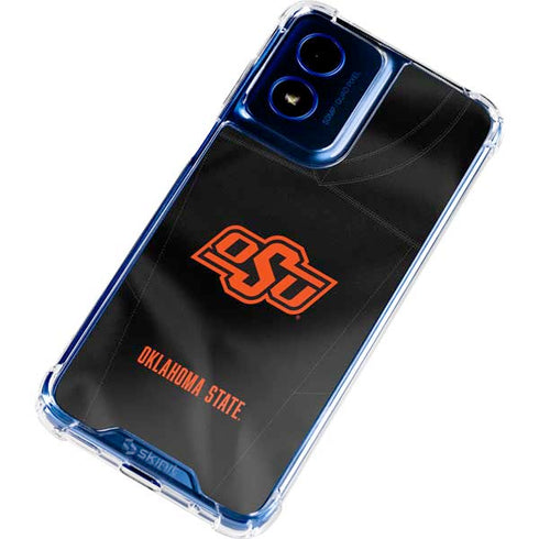 Oklahoma State University Black Jersey Moto G 5G (2024) Clear Case